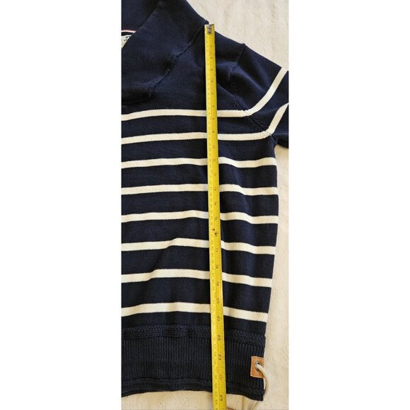Simons Le 31 Navy Blue Sailor sweater size large knit casual warm pullover - Picture 4 of 10